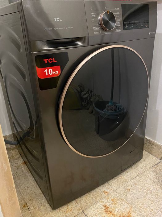 Máquina de lavar 10kg cinzento