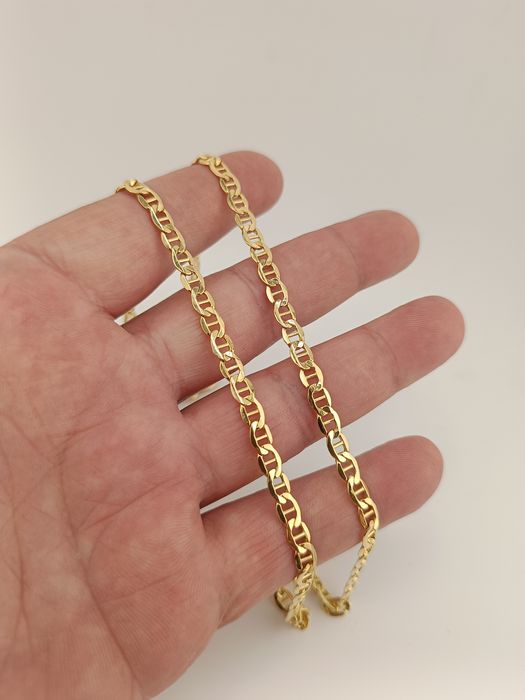Złoty Łańcuszek Gucci Pr.585 14K Nowy 55cm