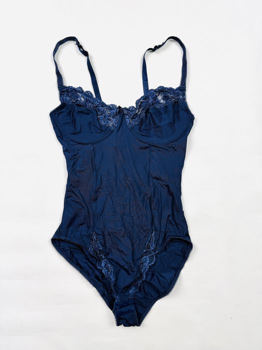 Body z biustonoszem 80B granatowe
