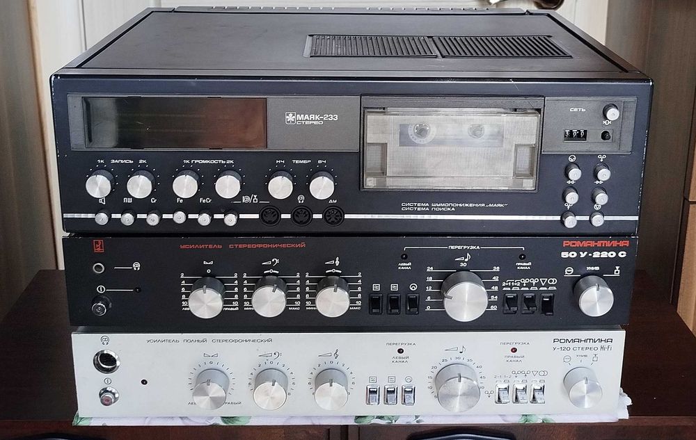 Усилитель Романтика у120 стерео Hi-Fi профилактика
