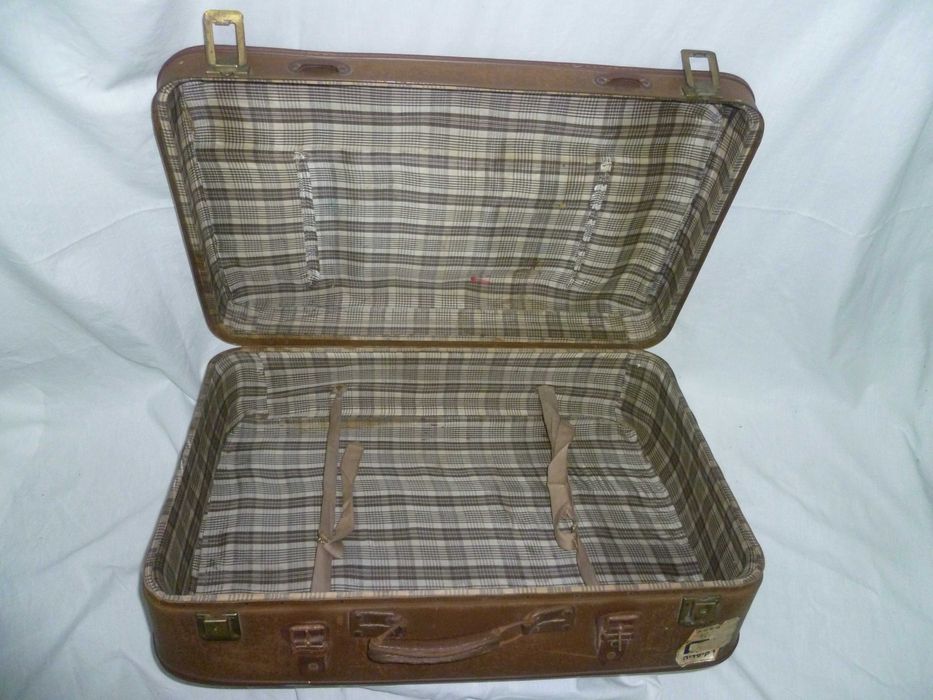 ANTIGA Mala de viagem anos 20 - 40 VINTAGE d Alemanha ECHT VULCANFIBER