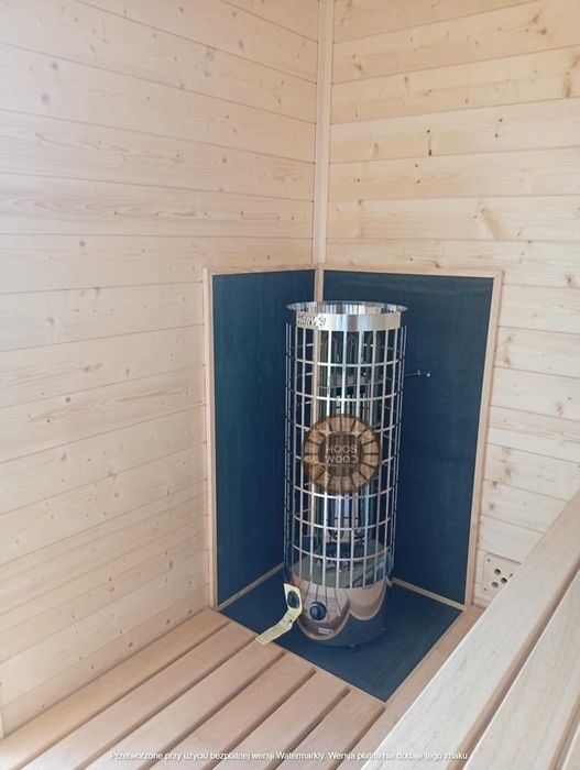 sauna ogrodowa PREMIUM, kwadro