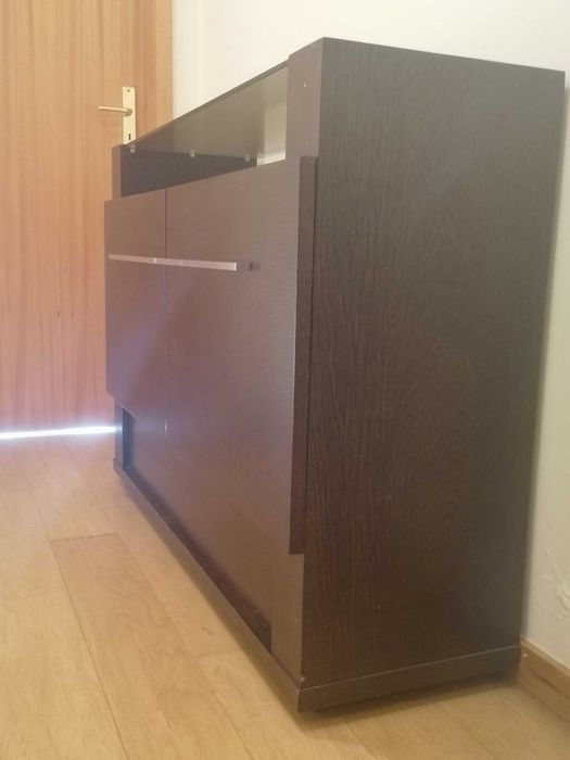 Consola em carvalho wengé