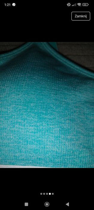 Krop top biustonosz sportowy damski 36 new balance