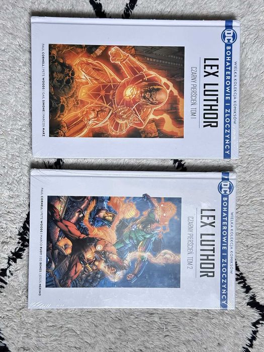 Lex Luthor czarny pierścień tom 1i2, bohaterowie i złoczyńcy tom 19i30 ...