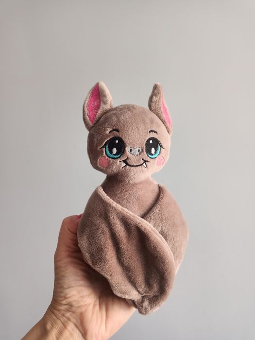 Zestaw 4 handmade małych nietoperzy z magnesami