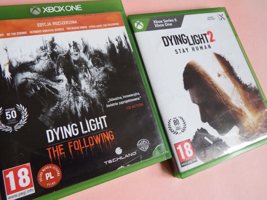 XBOX ONE+SERIES X komplet Dying Light ! 1+2 ! 2xPL zestaw Dying Light