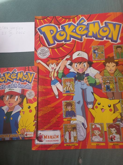 Pokemon album z naklejkami