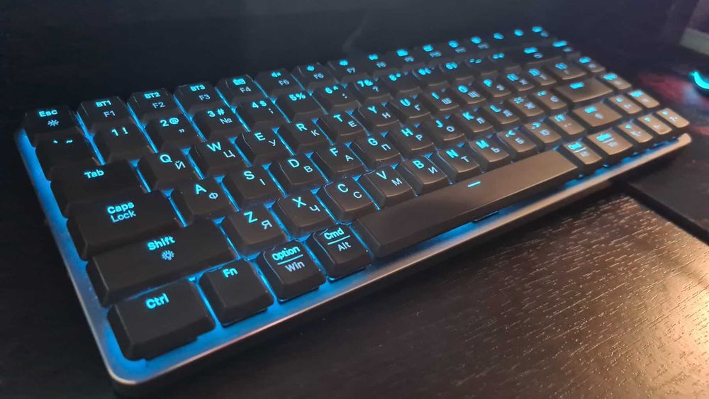Клавіатура бездротова GamePro MK230R Red Swich Low Profile RGB Wireless/Bluetooth Dark Gray Store