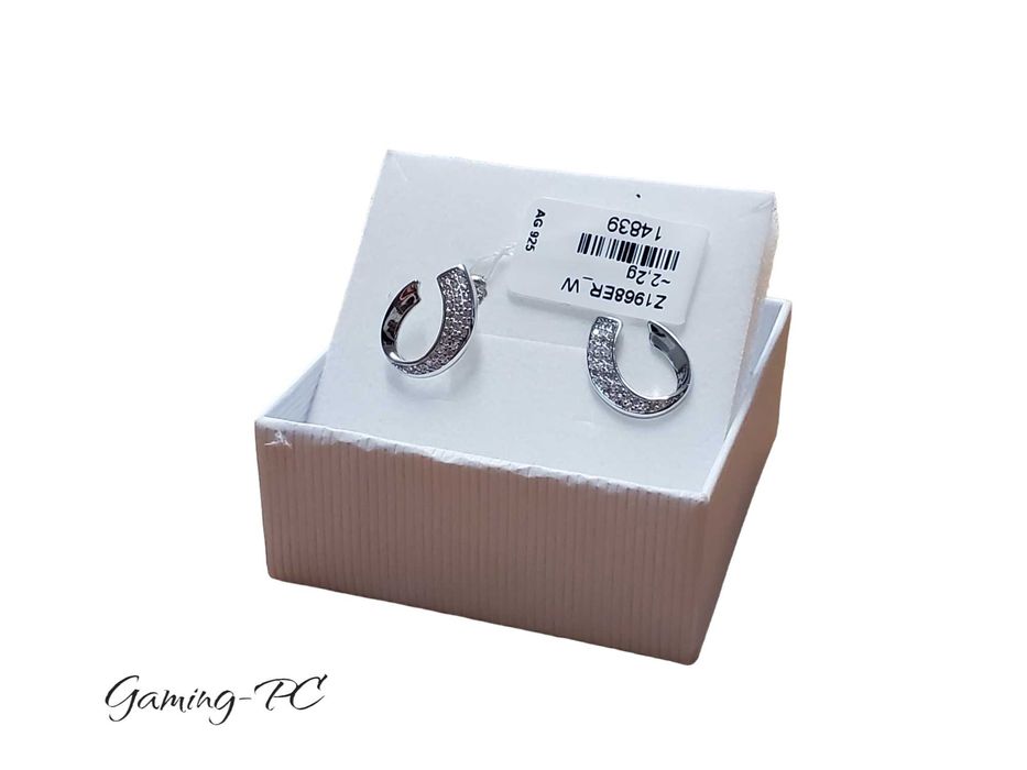 Srebrne kolczyki pr.925 z cyrkoniami