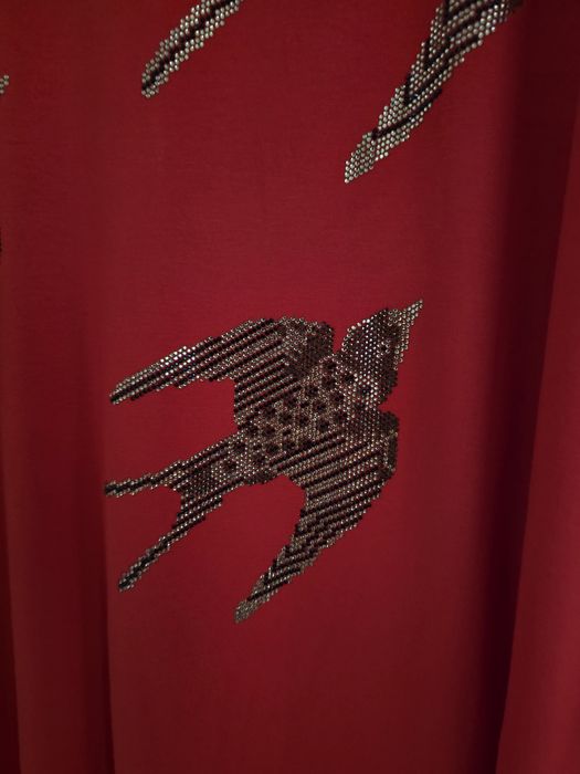 Overchic cudna tunika cyrkonie jaskółki xxxl 48 50
