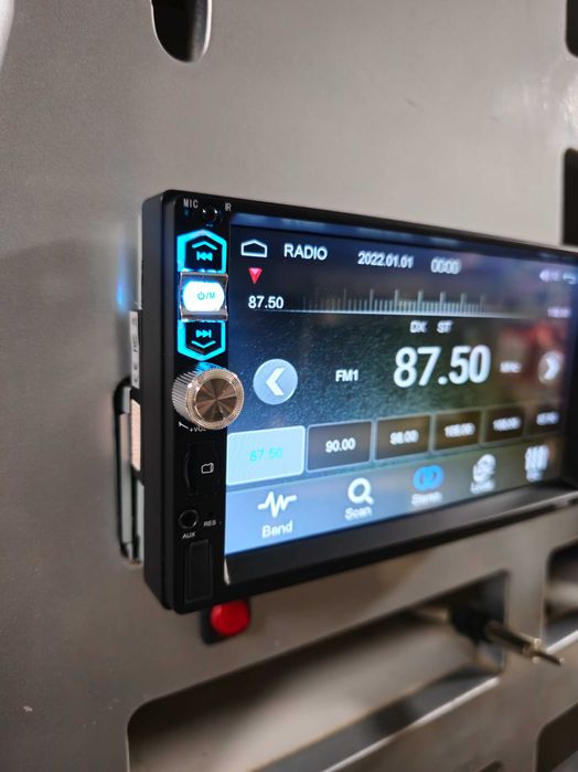 1-DIN Авто магнітола 7" PODOFO 7039B д/к USB,BT,AUX,SD сенс