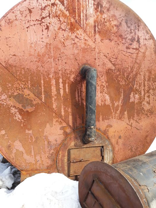 Продается бочка по производству древесного угля 37.5 м3