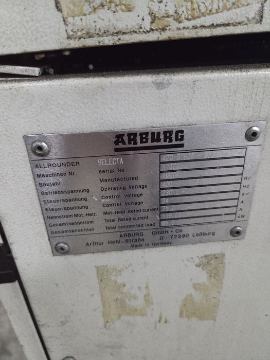 Wtryskarka hydrauliczna Arburg 420 S