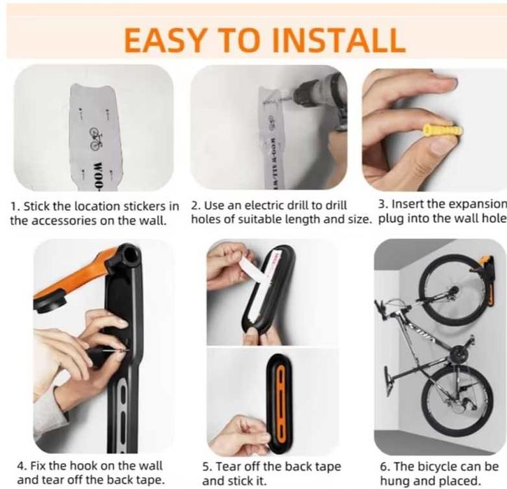 Suporte de parede para ferramentas e bicicletas, NOVO!