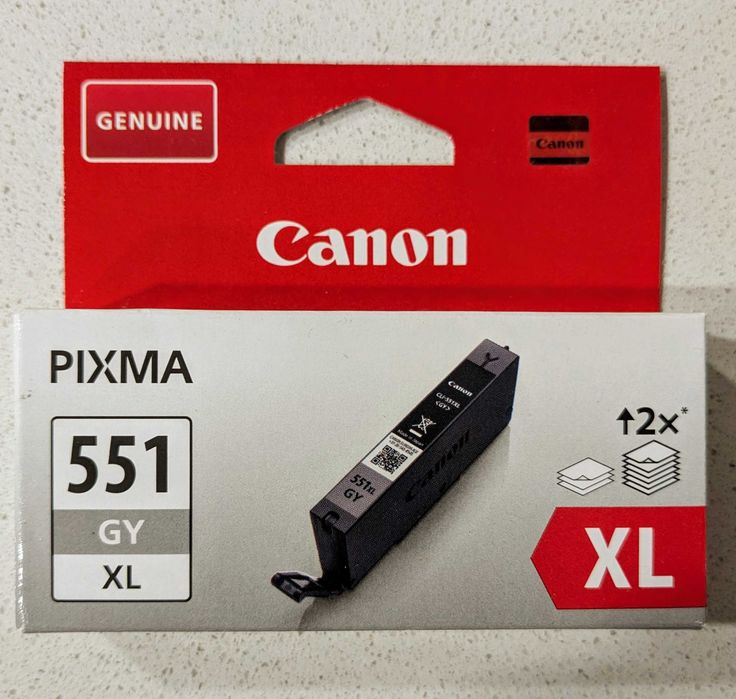 Tinteiro Canon CLI-551XL GY - NOVO - SELADO (2 Disponíveis)
