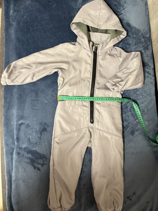 Дитячий демісезонний комбінезон сліп, світло -сірого кольору