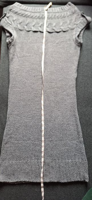 Sukienka- Sweter bez rękawów
