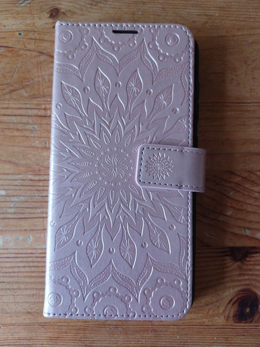 Etui do Samsung Galaxy S21 FE nowe z mandalą, jak portfel, na karty