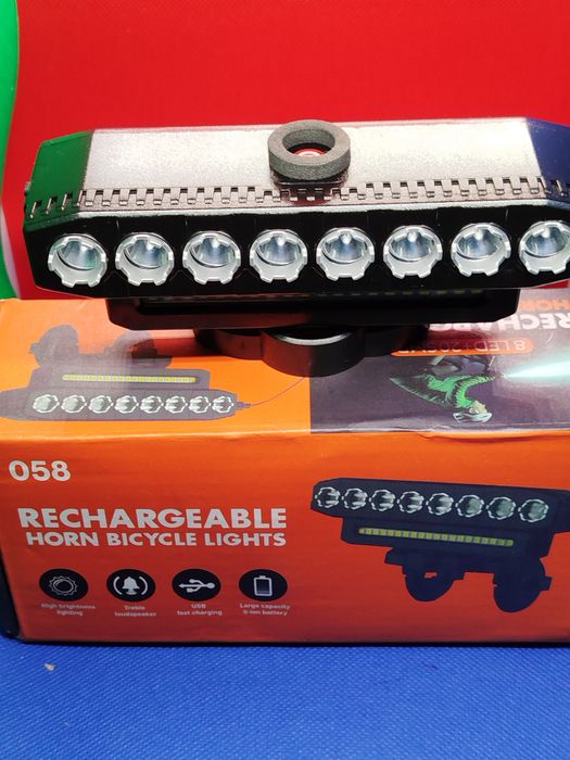 Nowe oświetlenie rowerowe rechargeable gratis wysyłka