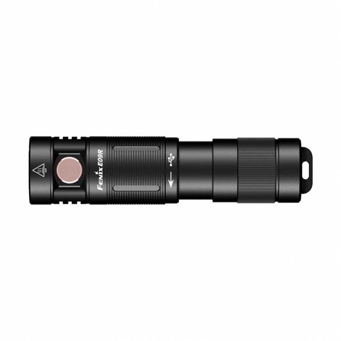 Fenix E09R Latarka akumulatorowa LED czarna 600lm ZASIĘG 124 metry!