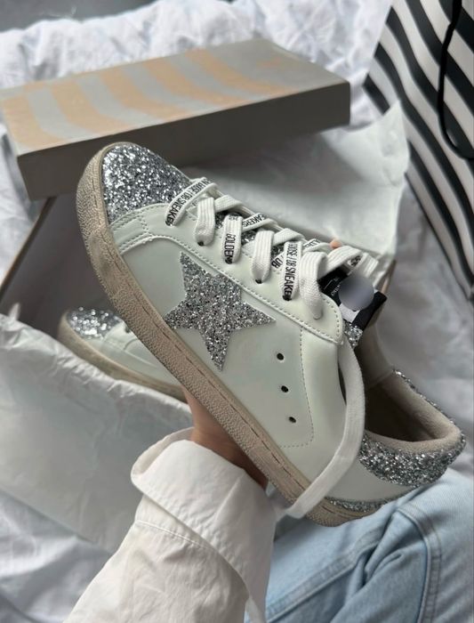 Кроссовки golden goose white голден гус superstar