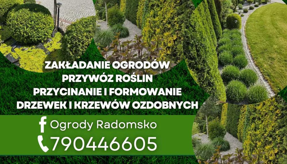 Usługi Ogrodnicze., Zakładanie Ogrodów