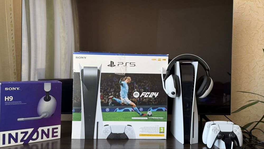 PlayStation 5 + 2 DualSense + Sony INZONE H9