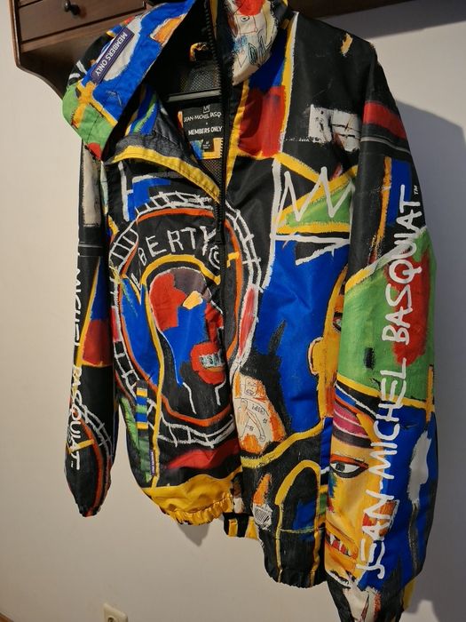 Casaco Windbreaker Members Only x Jean-Michel Basquiat (Tam. M) - Como Novo