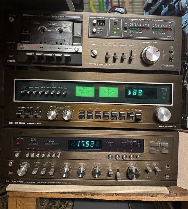 Wieża Dual amplituner, tuner i magnetofon