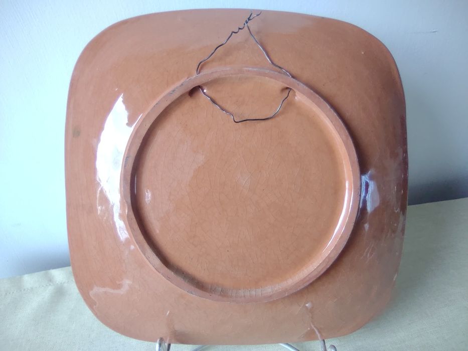 Talerz 29cm ceramika Łysa Góra Kamionka kolekcja PRL
