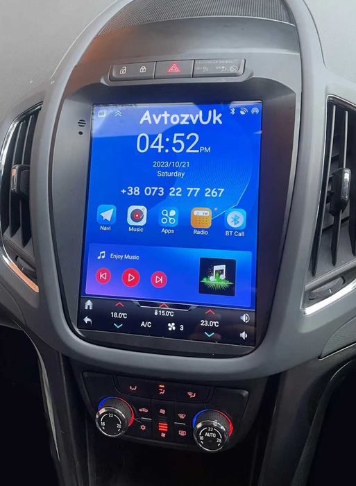 Магнітола ZAFIRA B C Opel ASTRA H G VECTRA C MERIVA CarPlay Андроїд 16