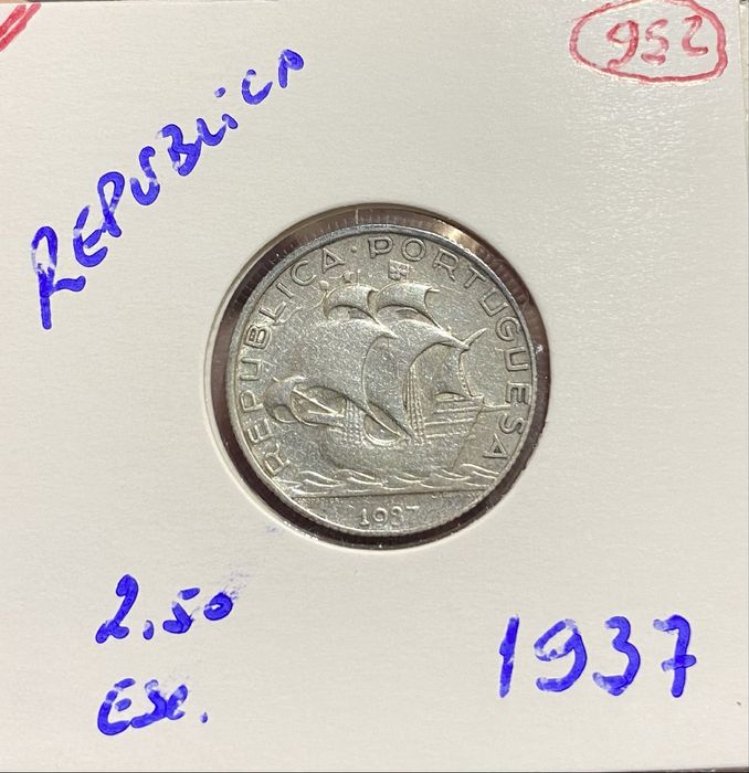 Moeda 952 - 2$50 1937 RARA
