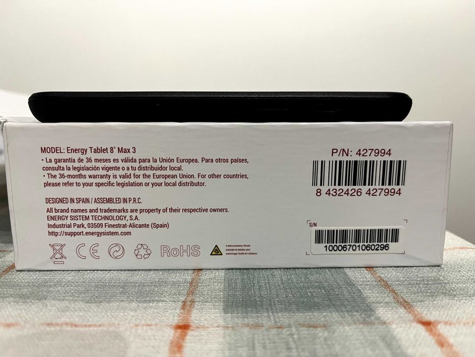 Energy Tablet 8" max 3