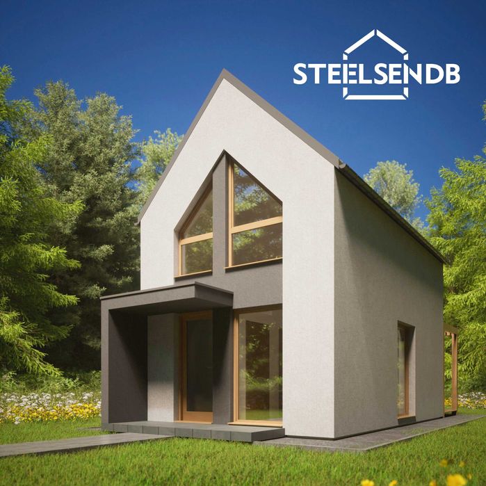 Domek całoroczny STODOŁA 47,4m2 na konstrukcji stalowej