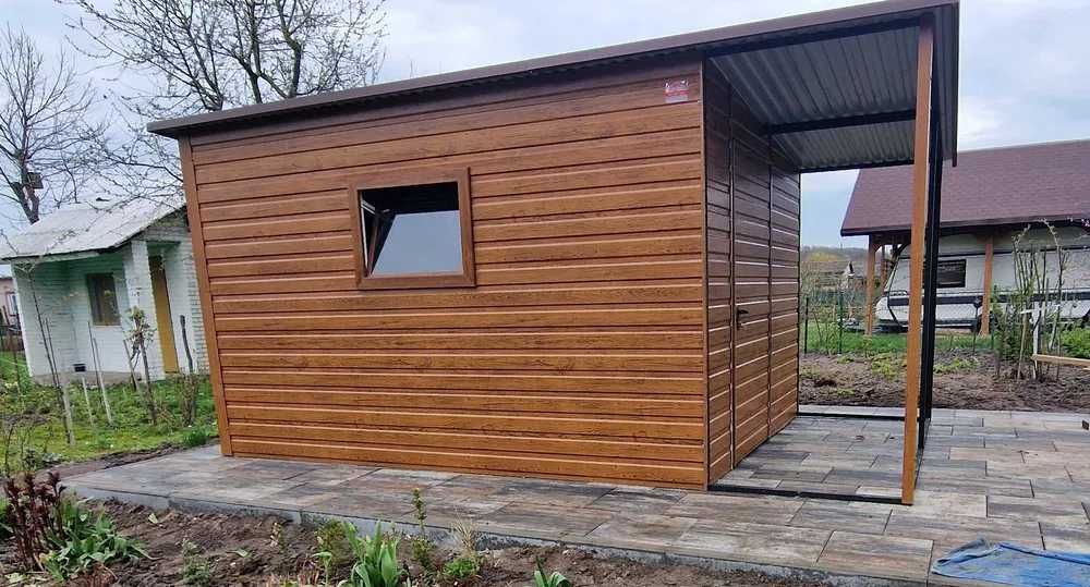 Altanka GARAŻ BLASZANY |Domek Ogrodowy| SCHOWEK do ogrodu – Maj-Blach