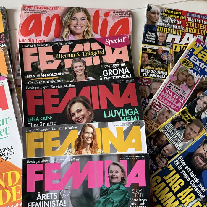 Szwedzkie gazety Femina Amelia hänt