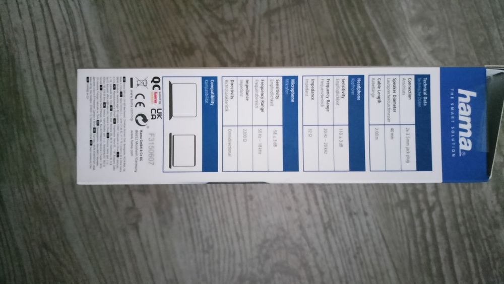 Słuchawki Przewodowe Hama