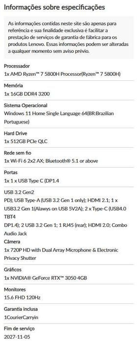 [OPPORTUNITY] LENOVO Legion 5 | Ryzen 7 5800H – 7th Gen | RTX 3050 | 16 GB64751983573121123