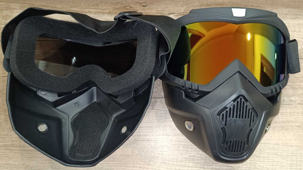 Маска лижна (три види, декілька кольорів)