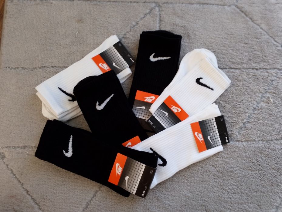 3-pak Skarpetki sportowe Nike 41-44 biale czarne