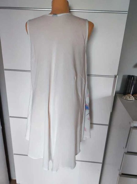 Sukienka plażowa z pawiem 100% rayon One Size S - XXL