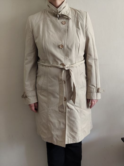 Elegancki krótki  trencz damski Getex