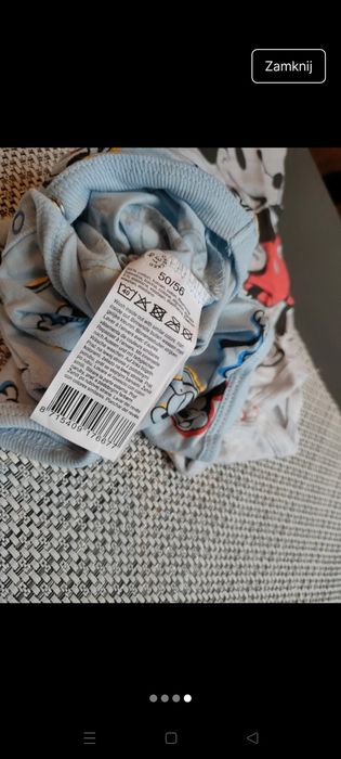 Body niemowlęce dwupak Disney dla dziewczynki i dla chłopca