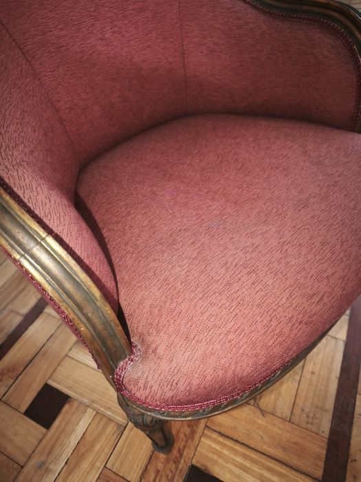 Cadeira de Braços / Poltrona Clássica Vintage Estilo Francês