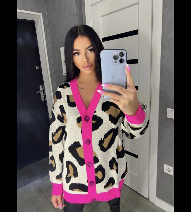 Кардиган на пуговичках, кардиган лео