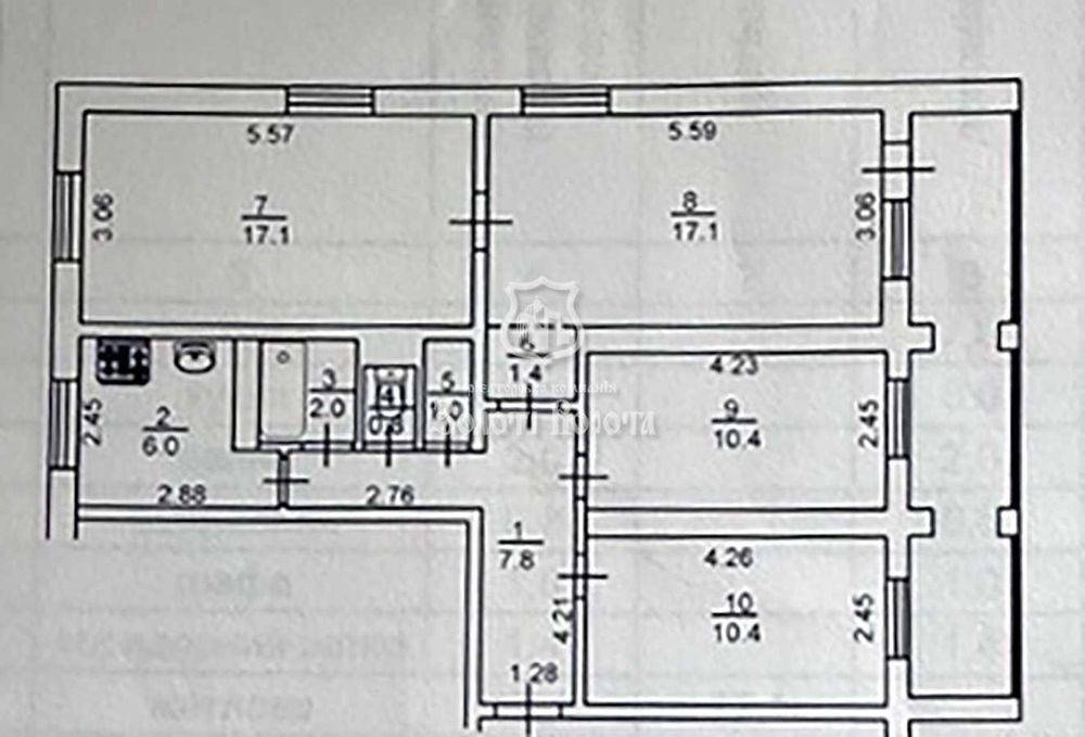 3-комнатная квартира по адресу (площадь 85,5 м²) - Atlanta.ua - фото 18