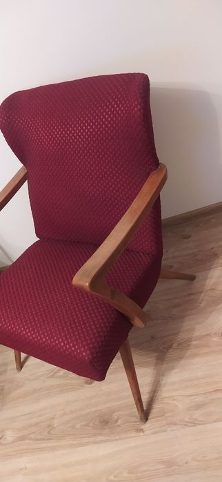 Fotel  na sprężynach PRL