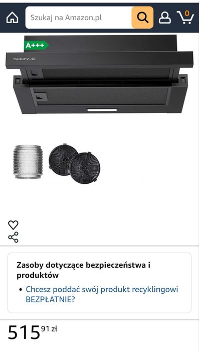 Okap kuchenny nowy