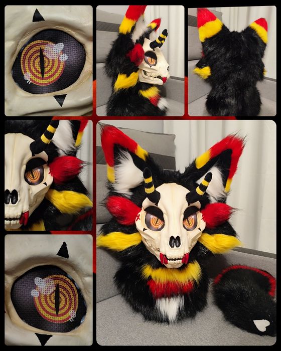 Fursuit skullcat + ogon